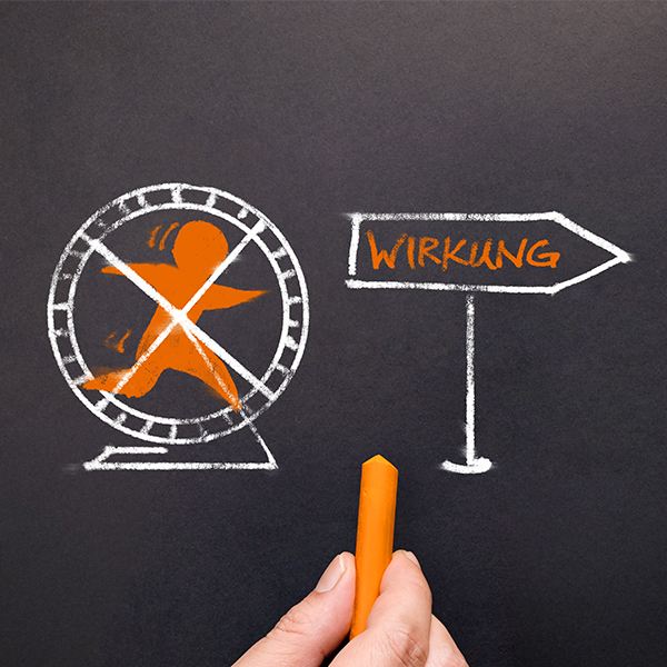 Wirkung erreichen, statt im Hamsterrad sitzen